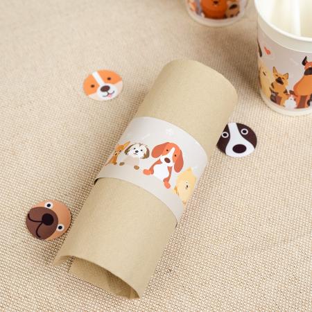 Hunde Party Serviettenringe - ECO Friendly